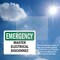 Signmission Master Electrical Disconnect Emergency Sign, Plastic, 10in W x 7in L, 2PK OS-2PACK-EM-P-710-L-10401 - alternate 2